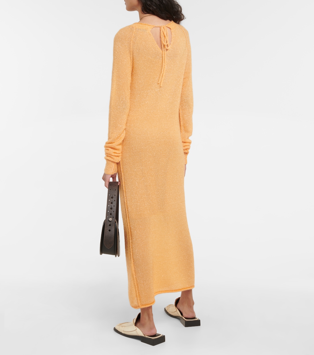 Maxikleid aus Metallic-Strick | Acne Studios