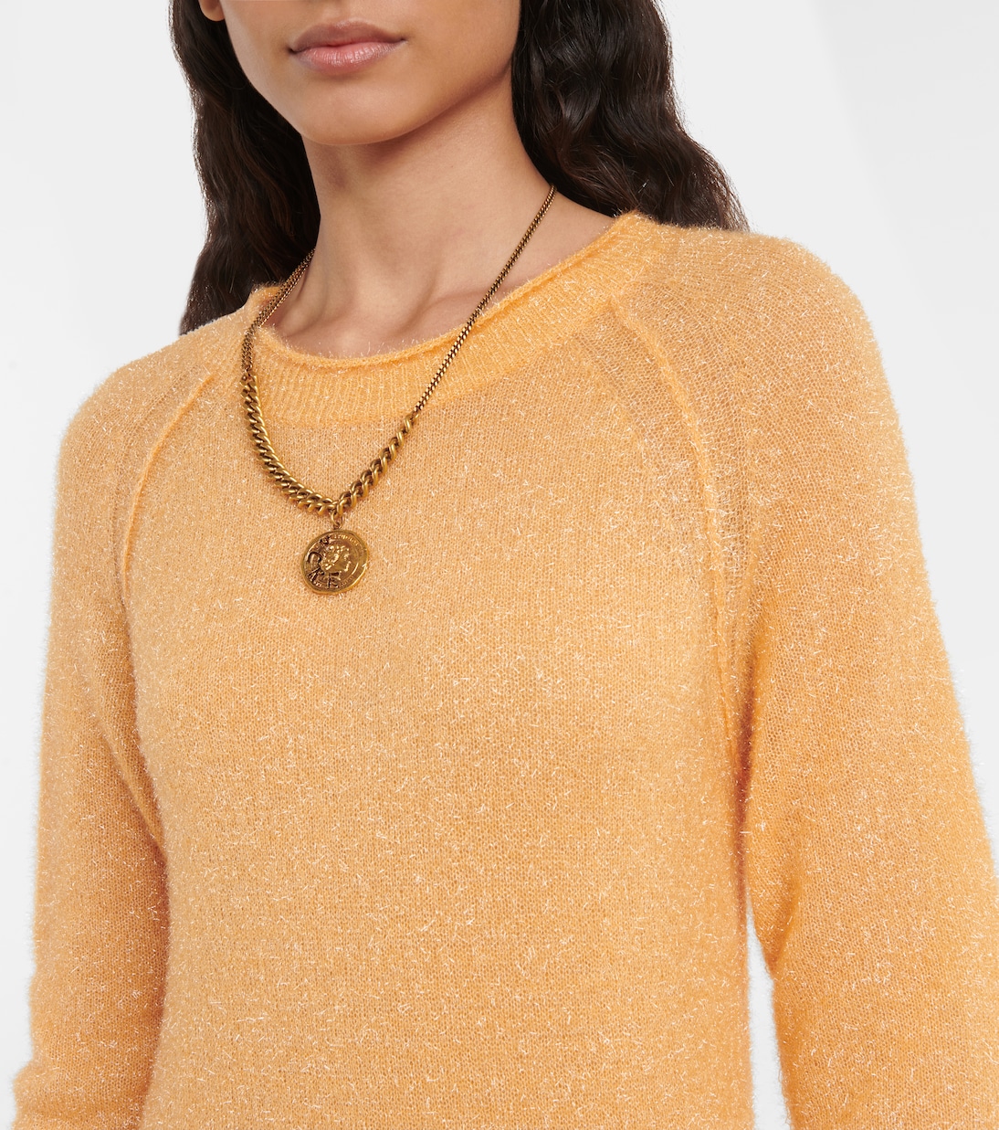 Maxikleid aus Metallic-Strick | Acne Studios