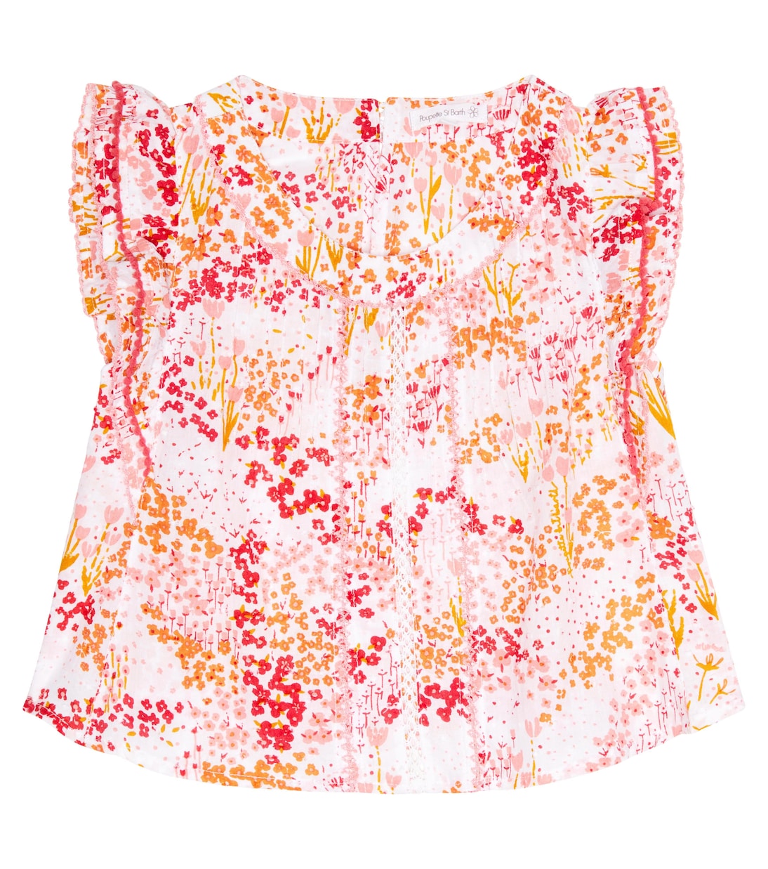 Adeh floral cotton top | Poupette St Barth Kids