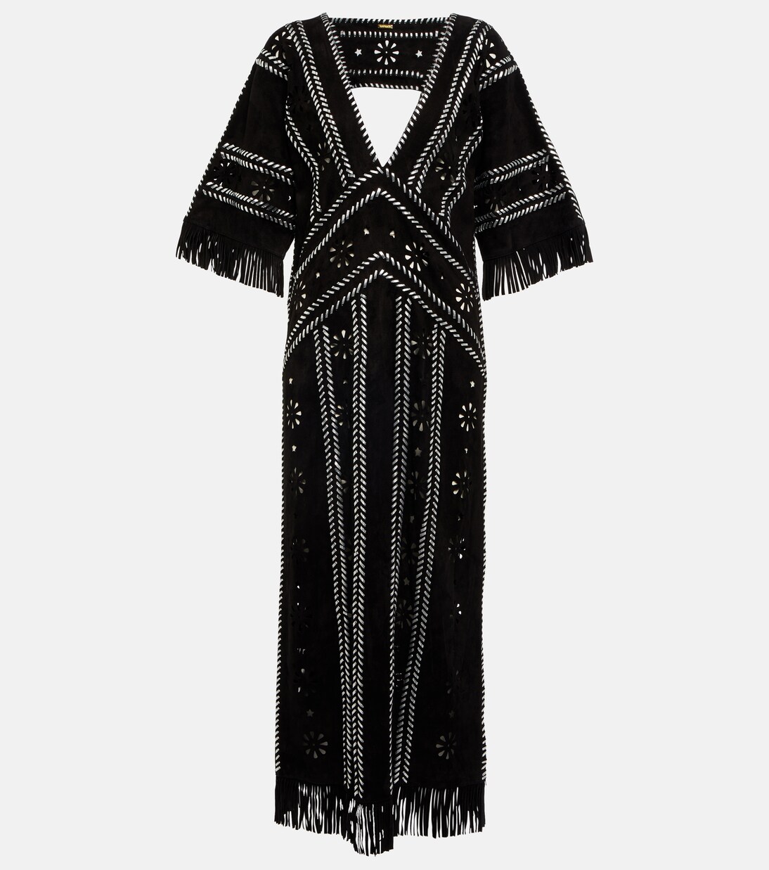 Robe longue Brett en daim | Dodo Bar Or