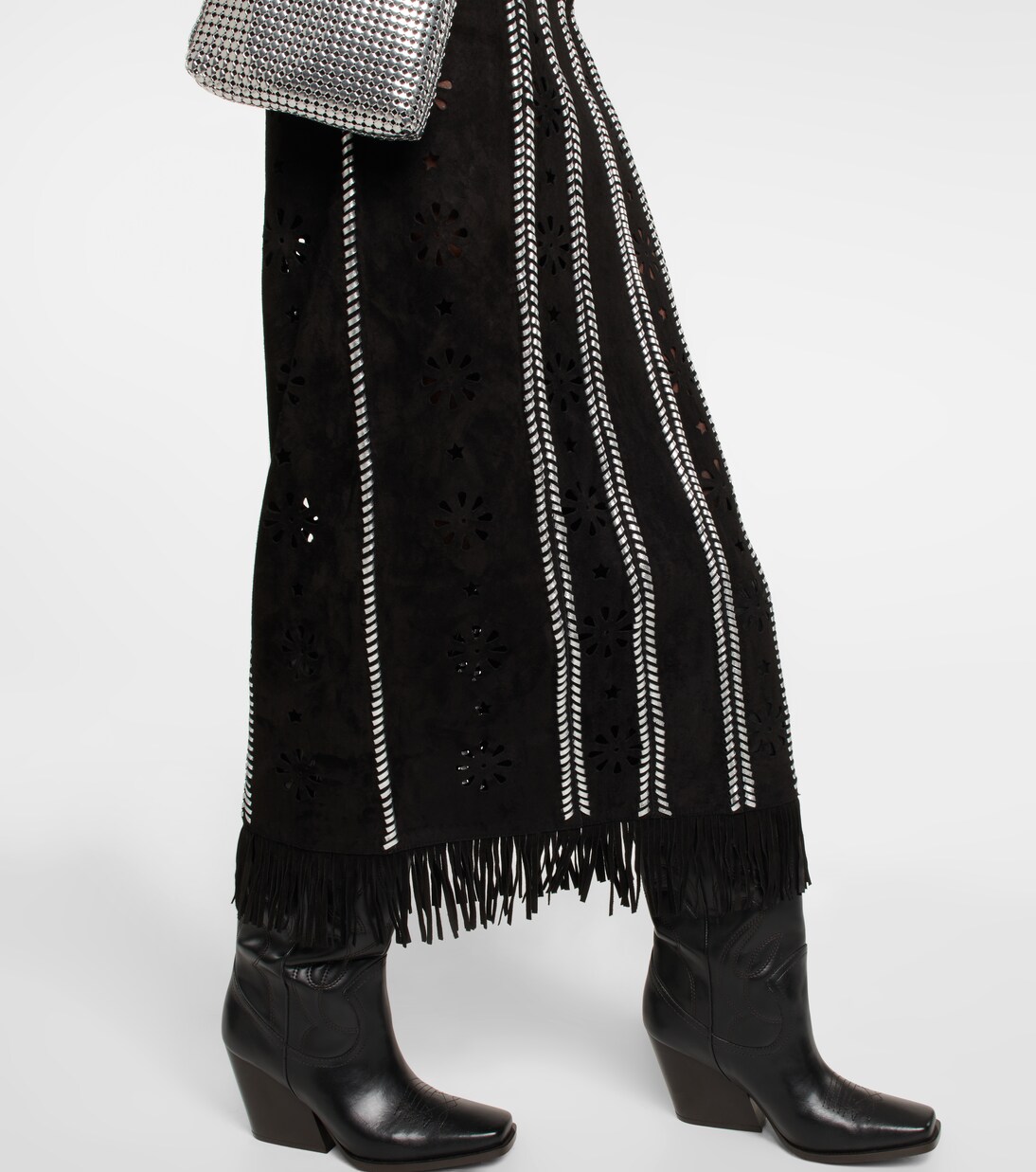 Robe longue Brett en daim | Dodo Bar Or