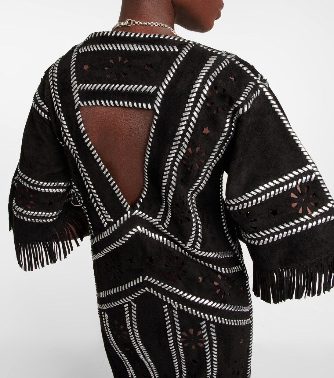 Robe longue Brett en daim | Dodo Bar Or