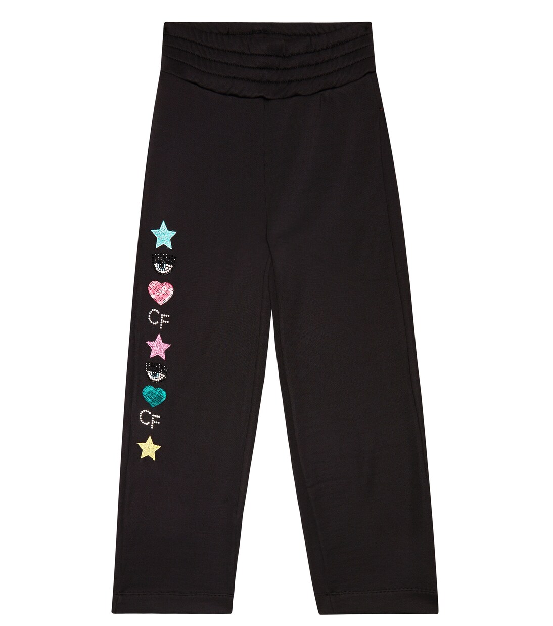 x Chiara Ferragni embroidered jersey sweatpants | Monnalisa
