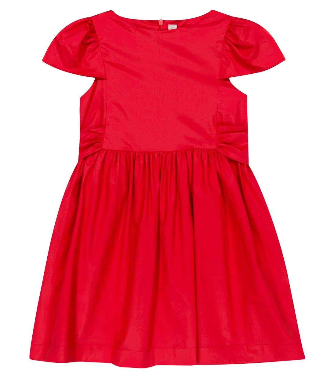 Bow-embellished cotton-sateen minidress | Il Gufo