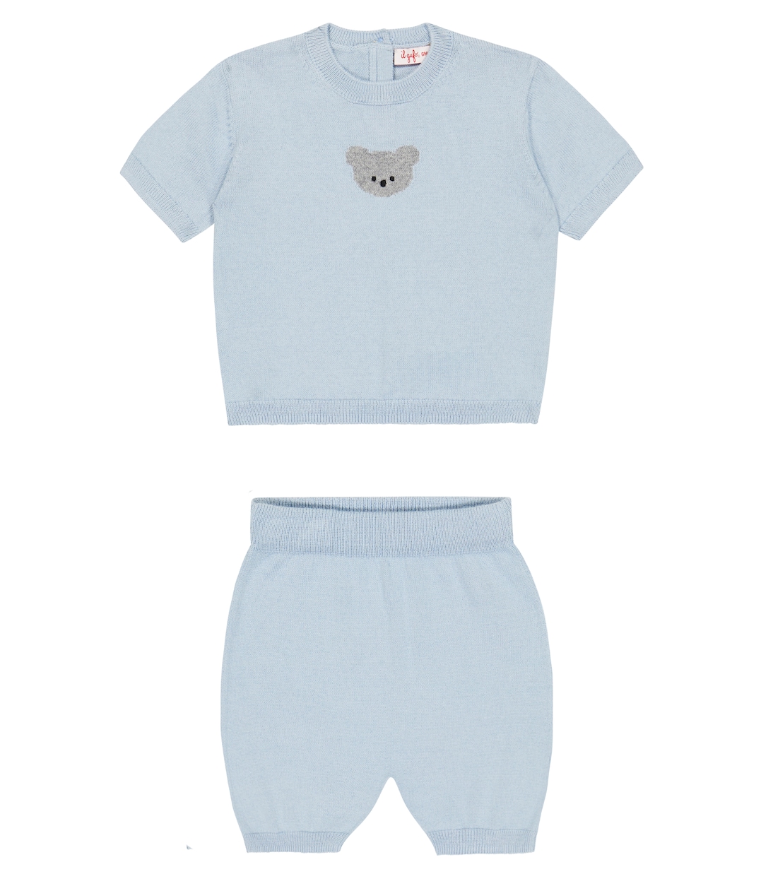 Baby set of cotton T-shirt and shorts | Il Gufo