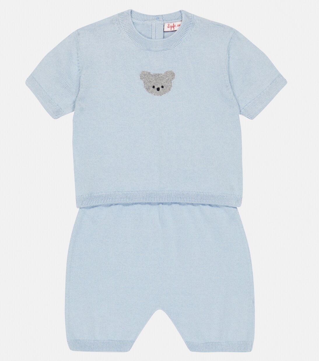Baby set of cotton T-shirt and shorts | Il Gufo