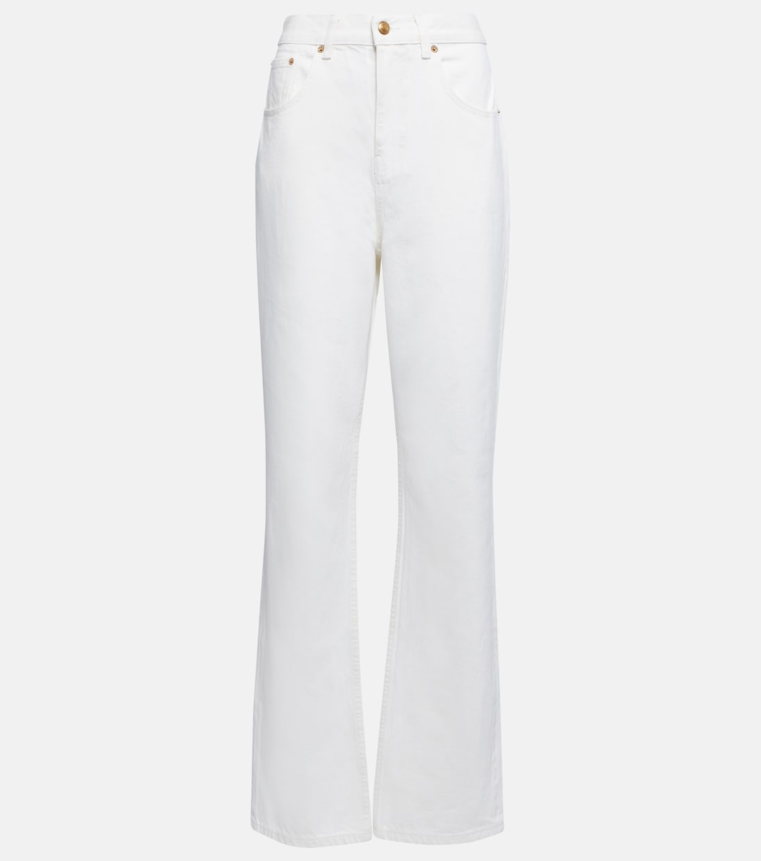Jeans rectos de tiro medio | Tory Burch