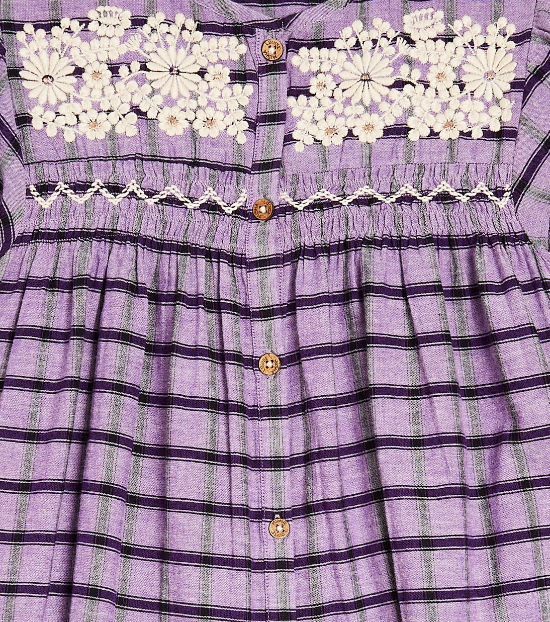 Vestido Massilia de algodón a cuadros | Louise Misha