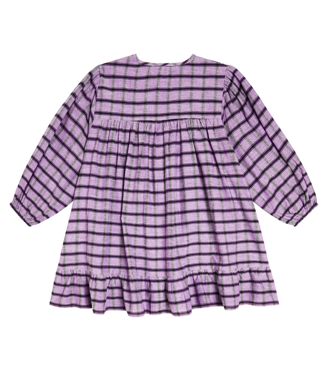 Vestido Massilia de algodón a cuadros | Louise Misha