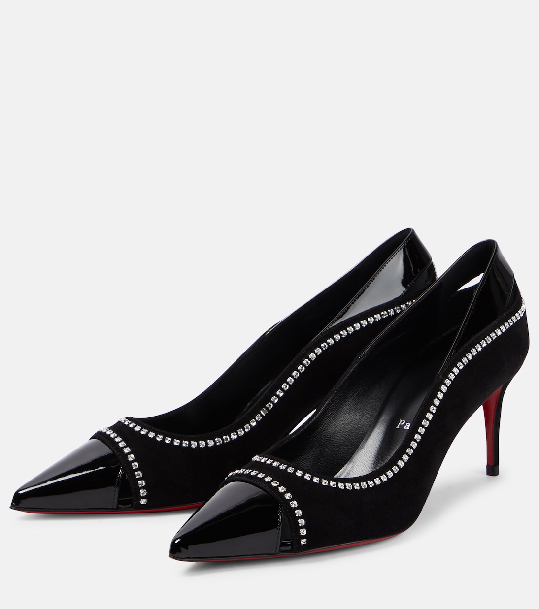 Duvette Strass 70 patent leather pumps | Christian Louboutin