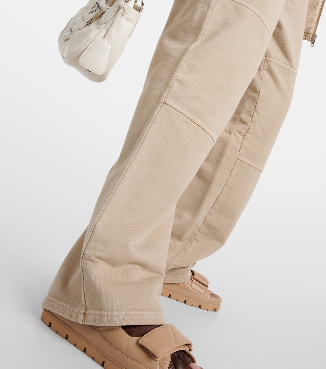 High-Rise-Jogginghose aus Baumwolle | Prada