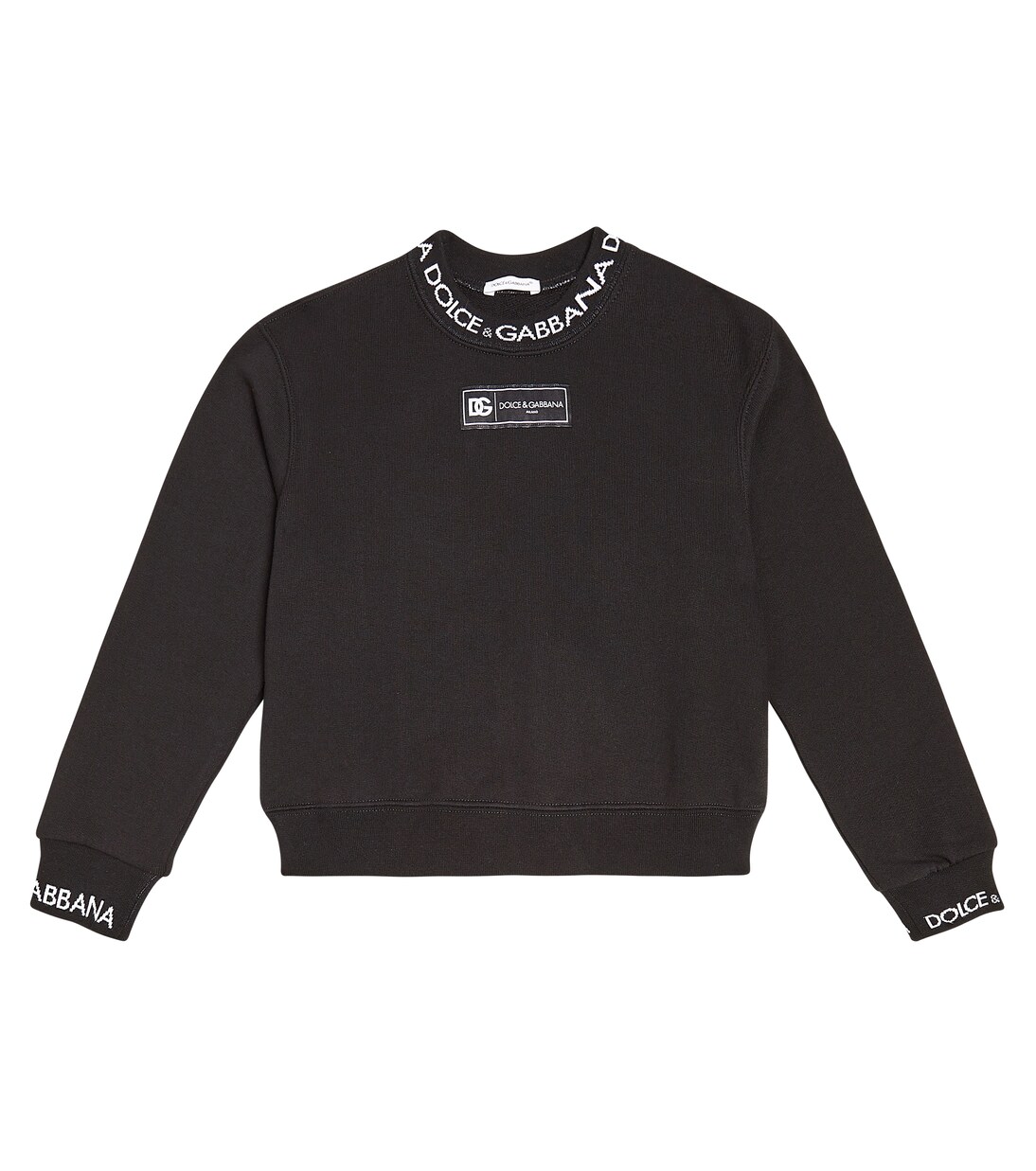 DG cotton jersey sweatshirt | Dolce&Gabbana Kids