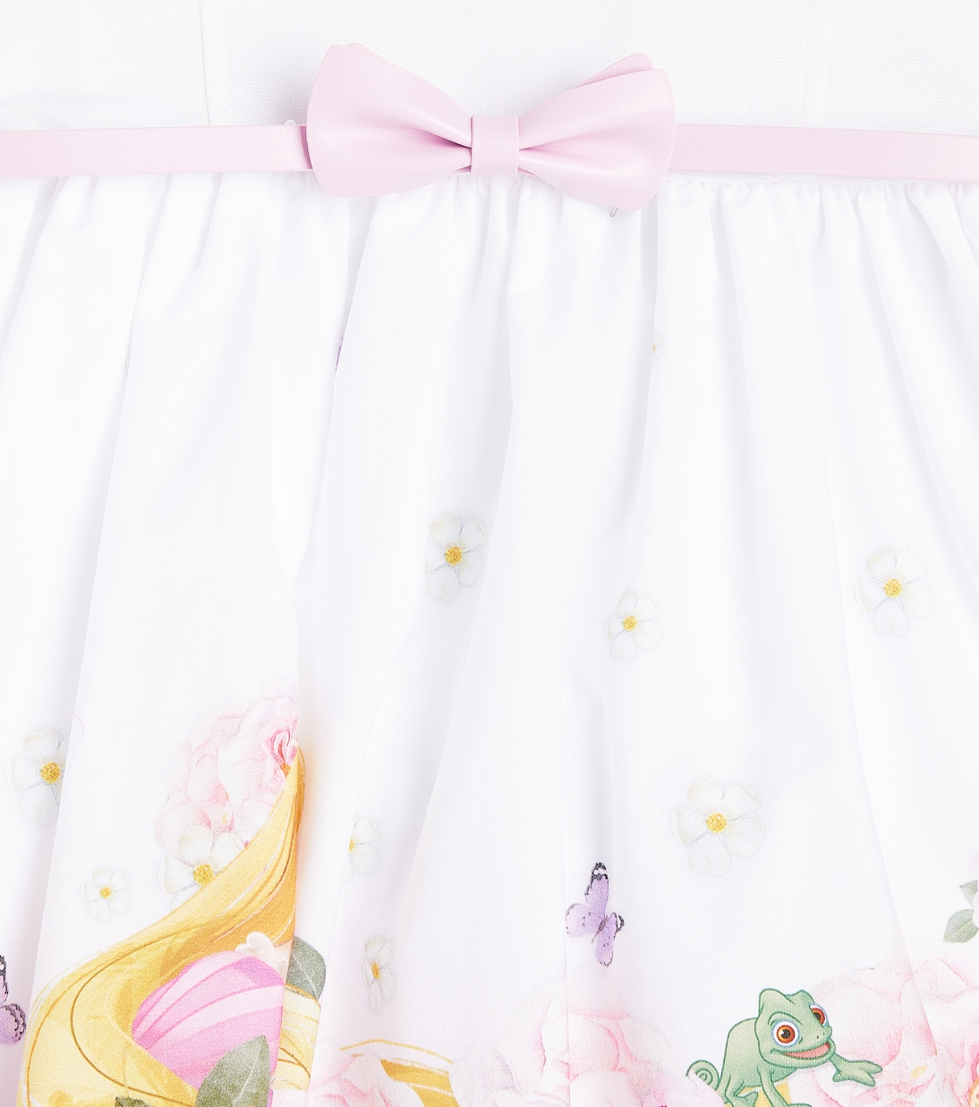 Printed ruffled cotton dress | Monnalisa