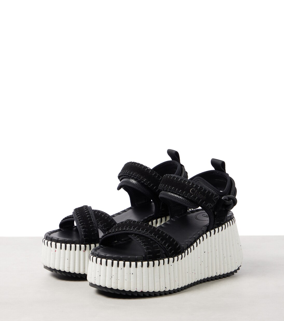 Nama suede platform sandals | Chloé