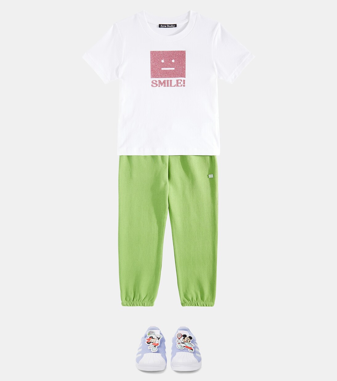 Nash Face cotton jersey T-shirt | Acne Studios Kids
