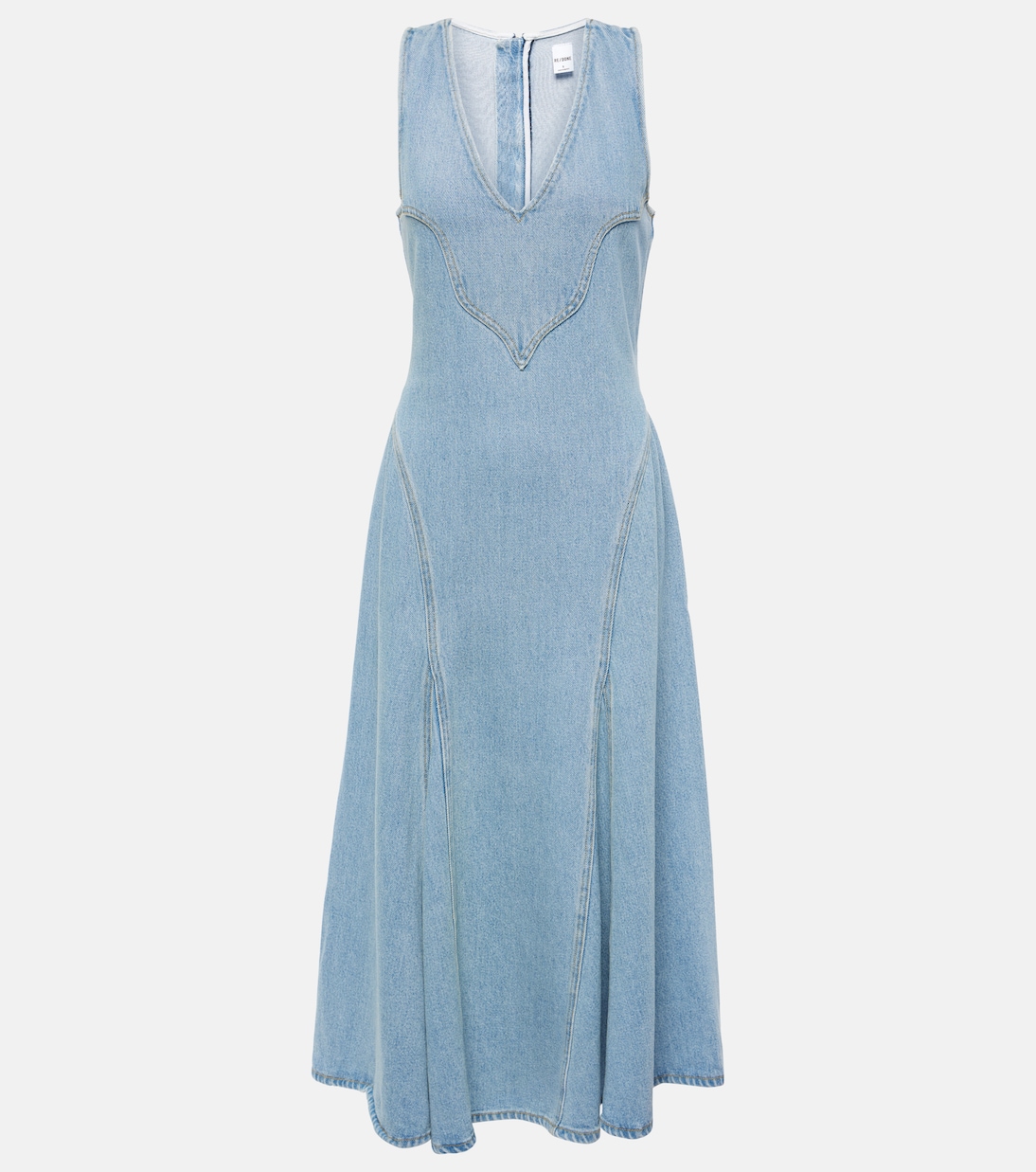 Western denim midi dress | Re/Done