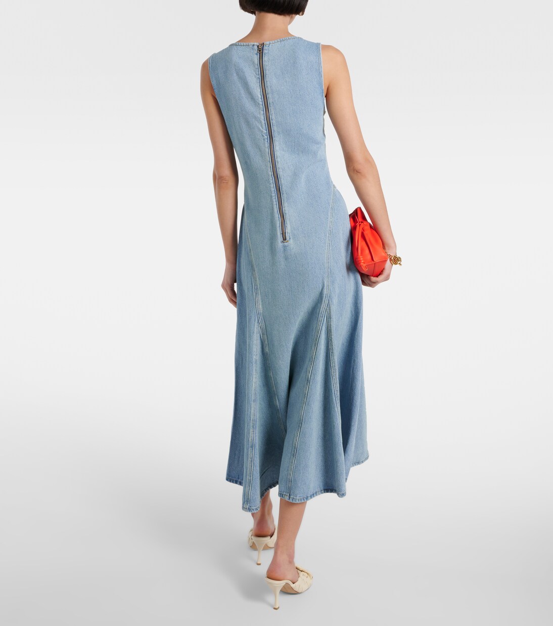 Western denim midi dress | Re/Done