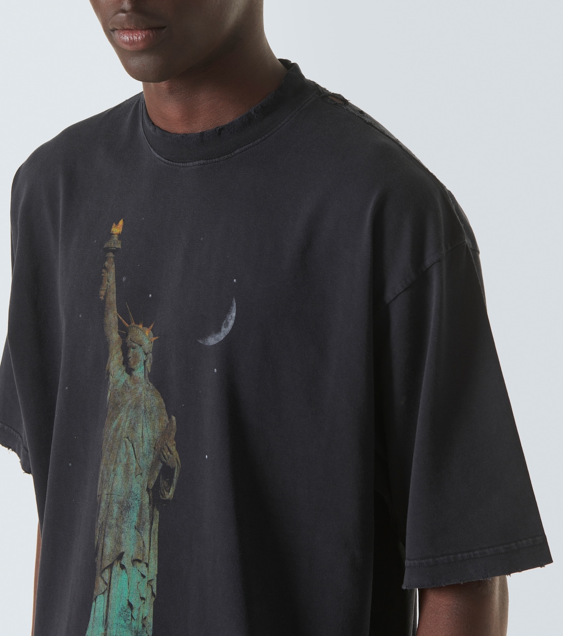 T-Shirt Paris Liberty aus Baumwoll-Jersey | Balenciaga