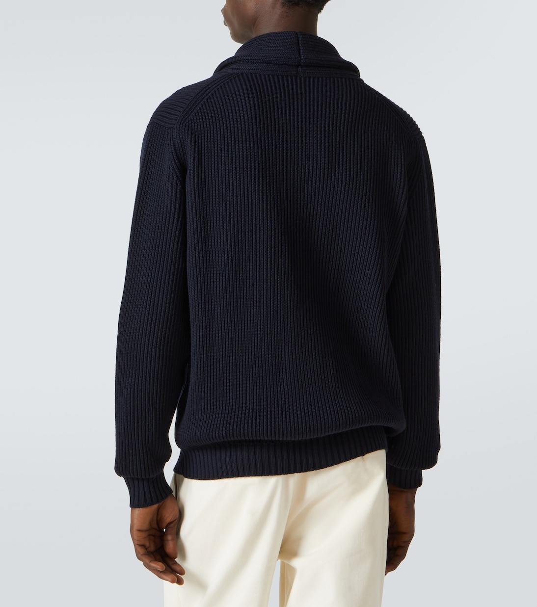Ribbed-knit wool cardigan | Thom Sweeney