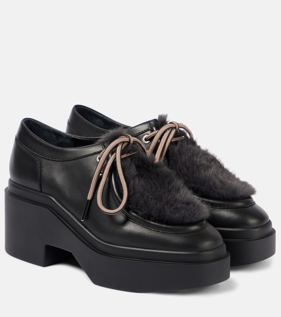 Norton leather platform flats | Clergerie