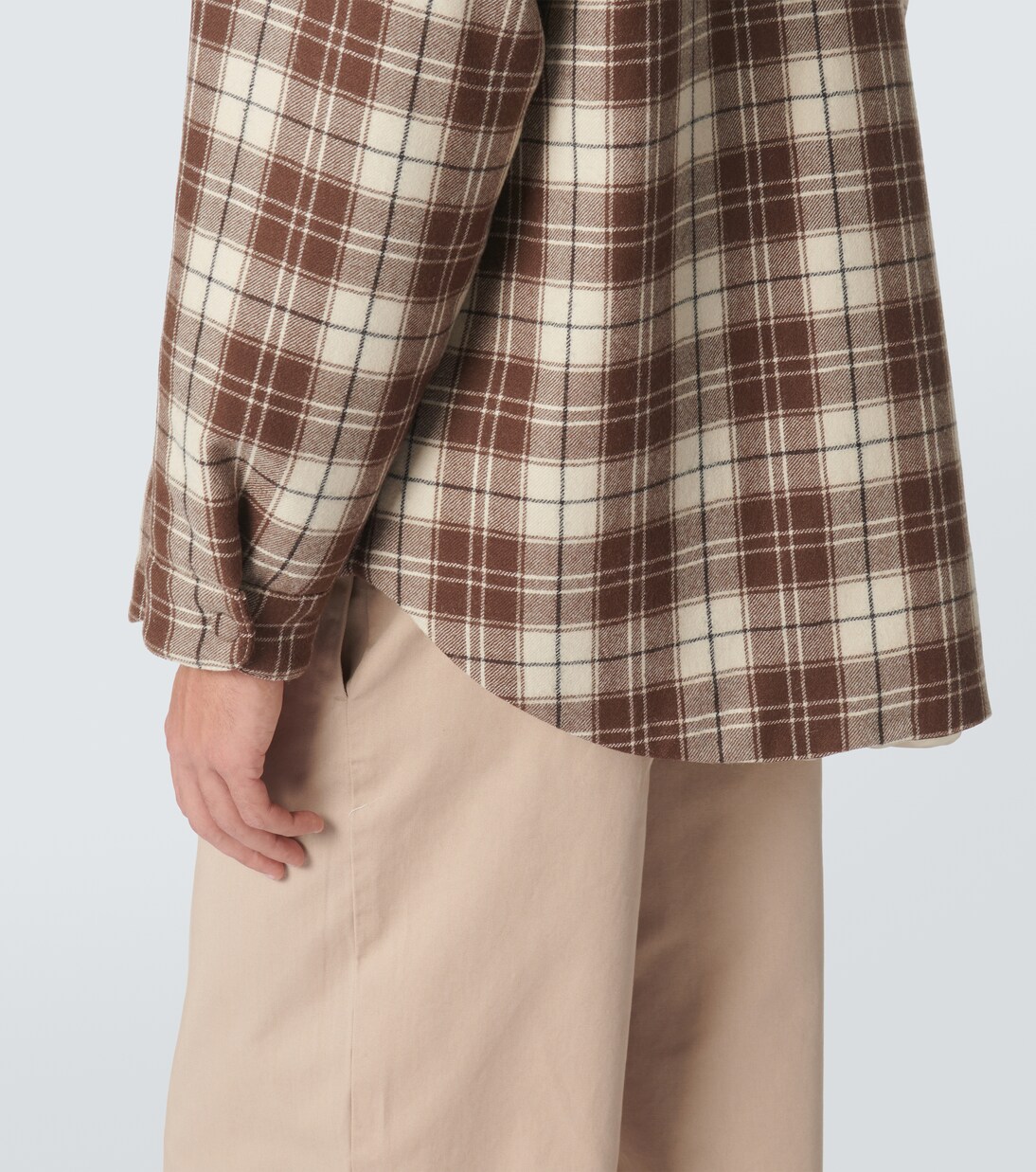 Veste en laine vierge à carreaux | Miu Miu