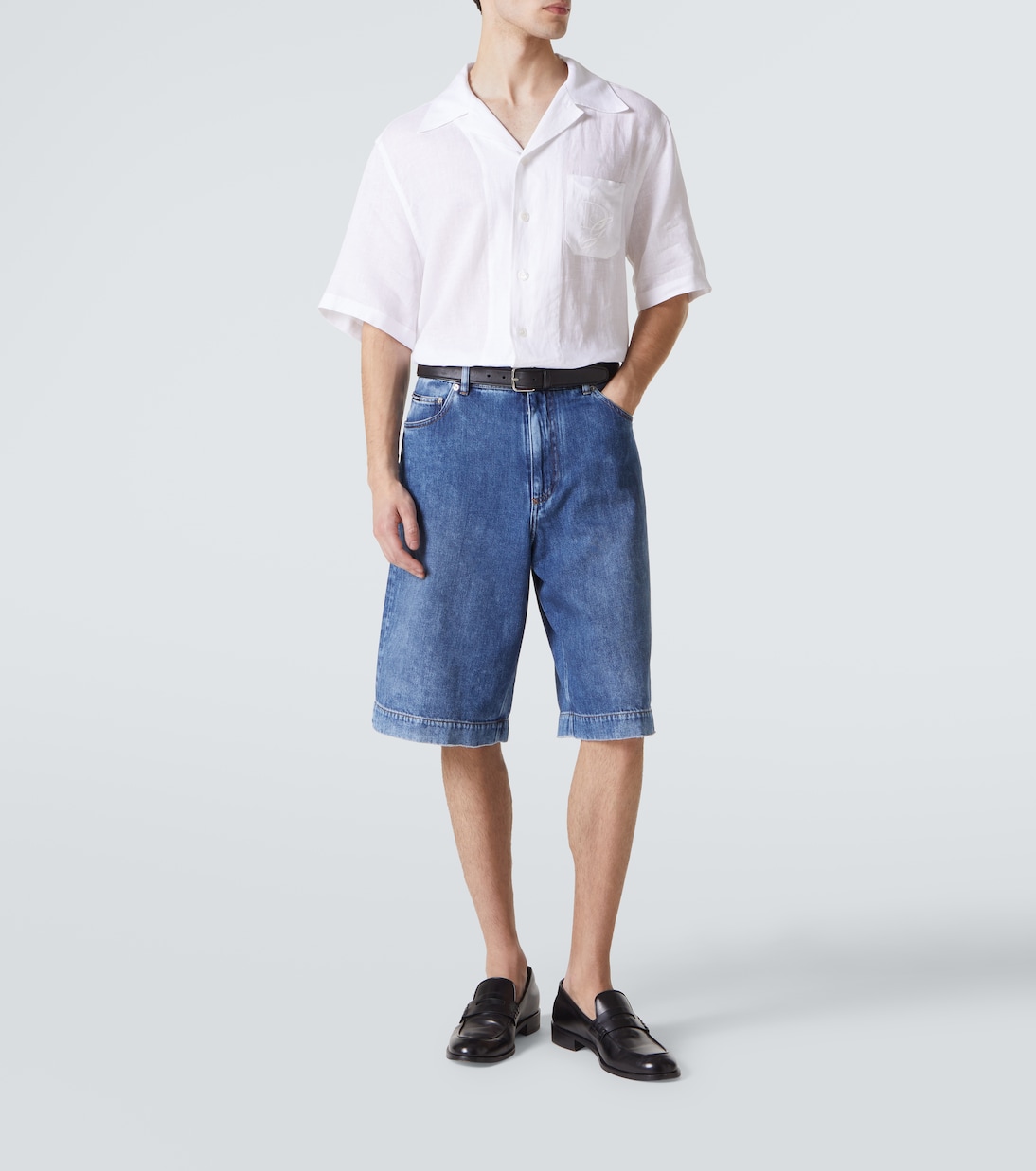 Logo denim Bermuda shorts | Dolce&Gabbana