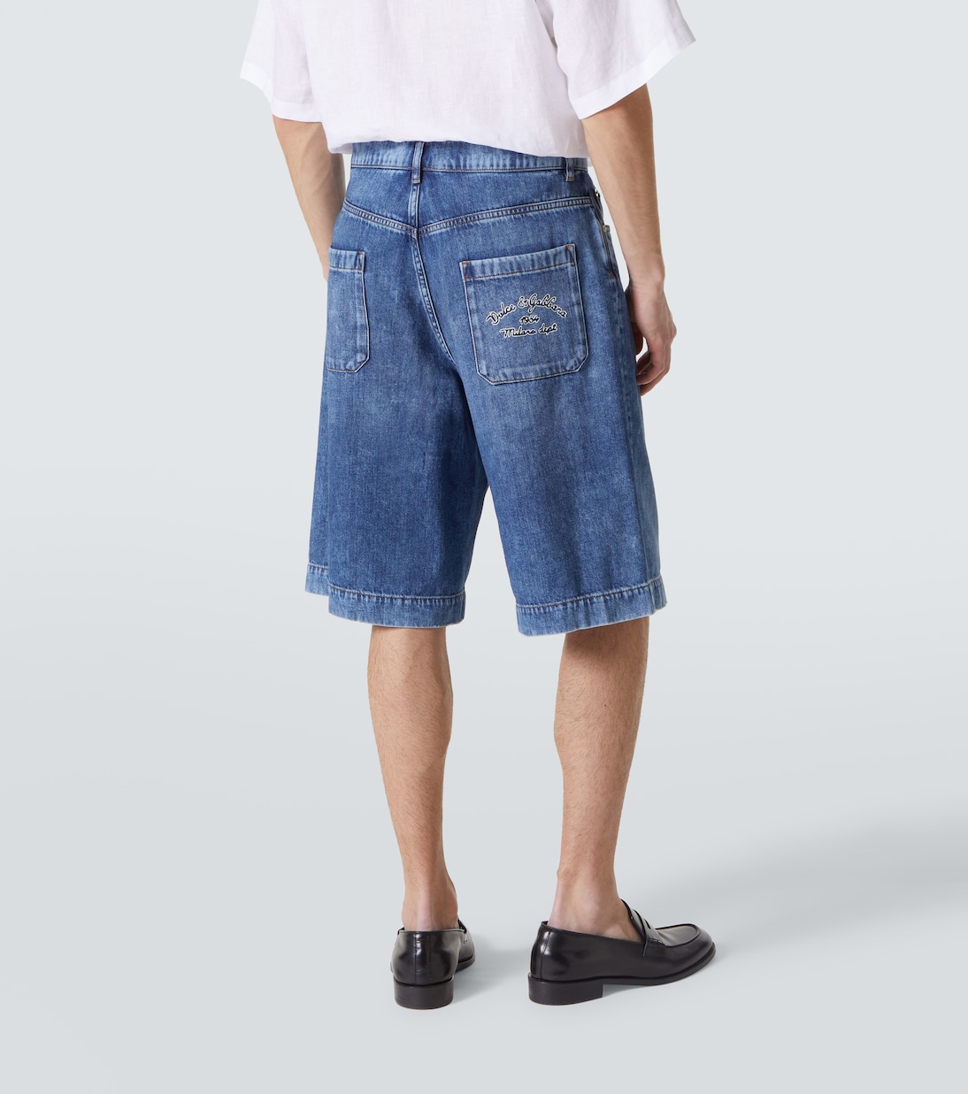 Logo denim Bermuda shorts | Dolce&Gabbana