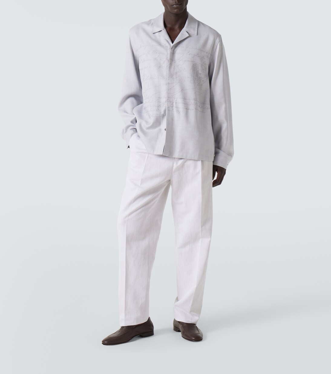 Bestickte Hemdjacke Scritto | Berluti