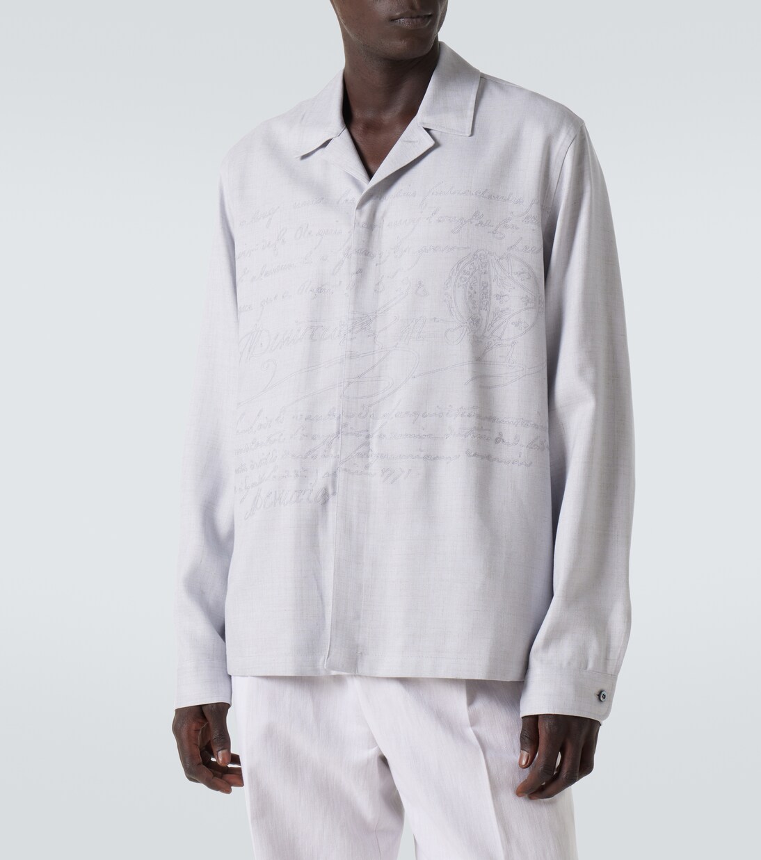 Bestickte Hemdjacke Scritto | Berluti