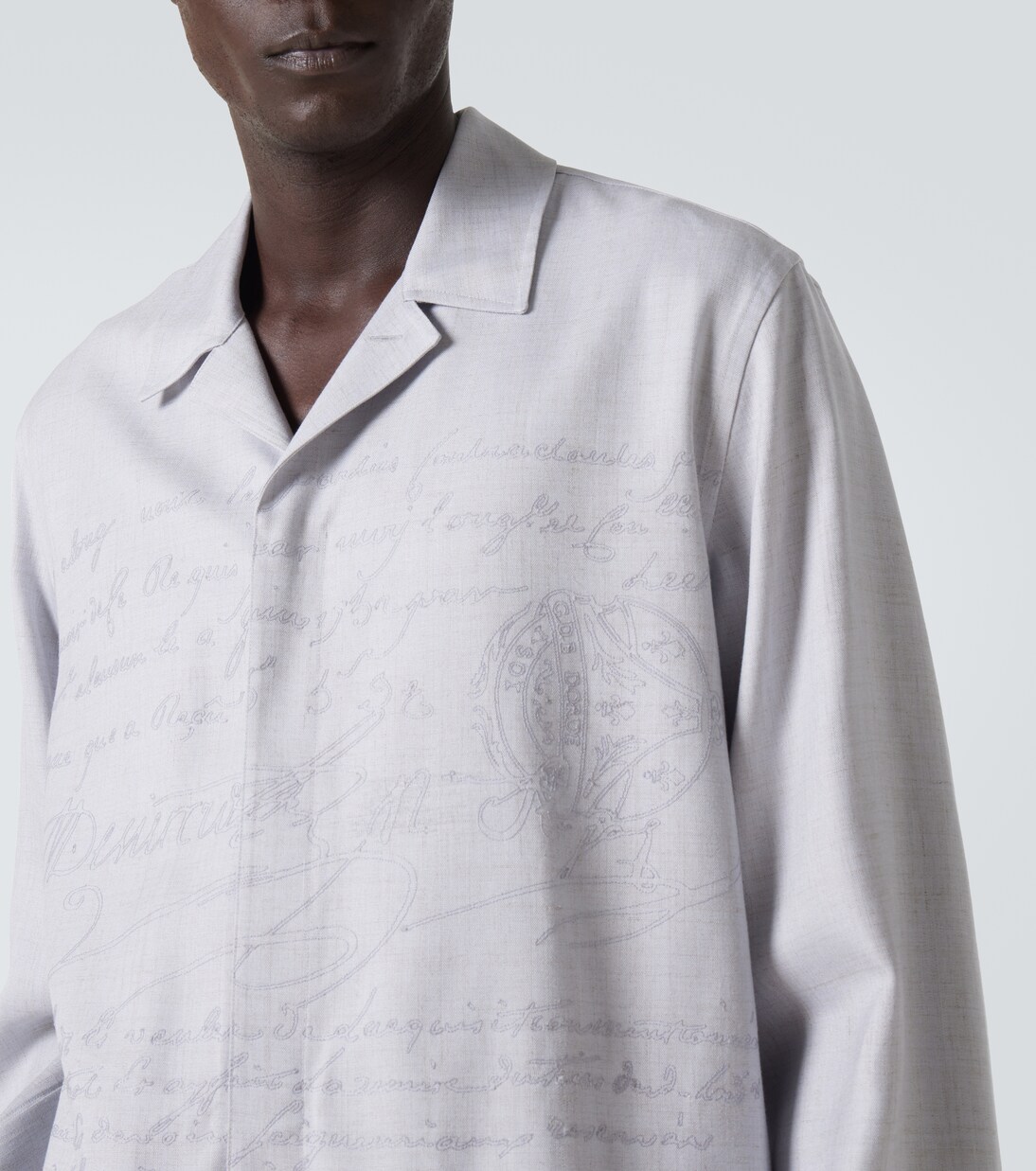 Bestickte Hemdjacke Scritto | Berluti