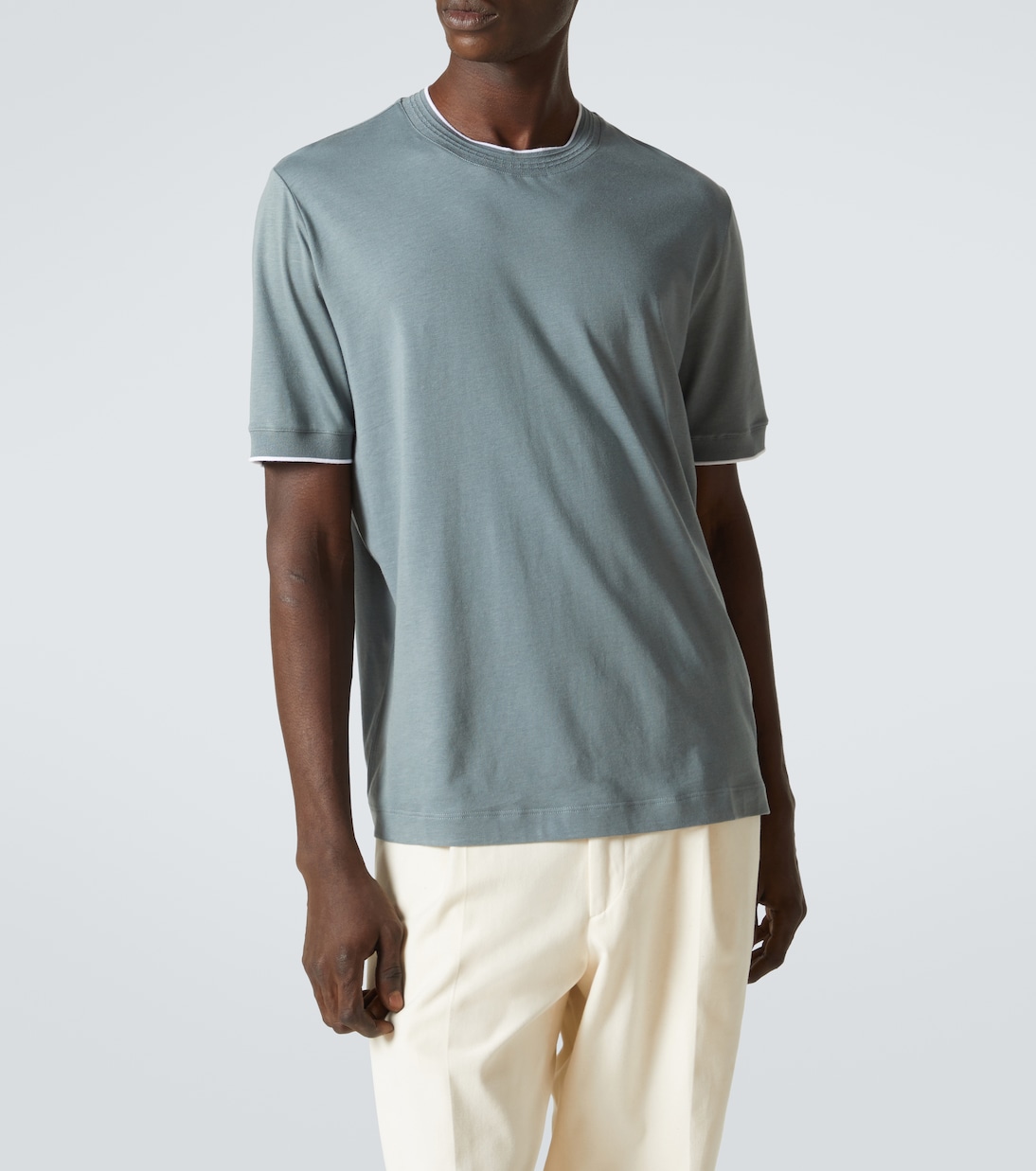 Cotton-blend jersey T-shirt | Canali