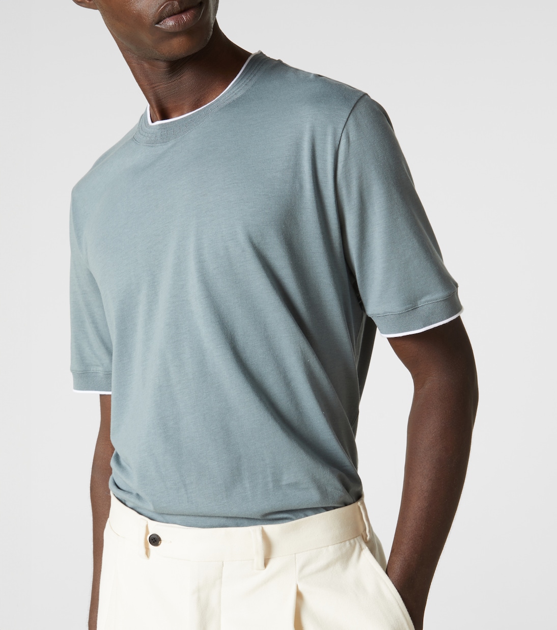 Cotton-blend jersey T-shirt | Canali