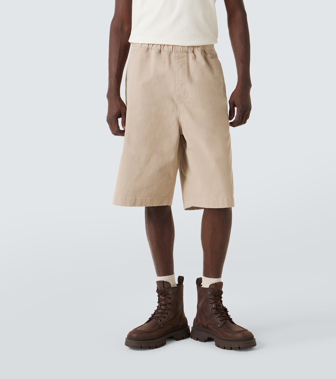 Boxing cotton-blend shorts | Entire Studios