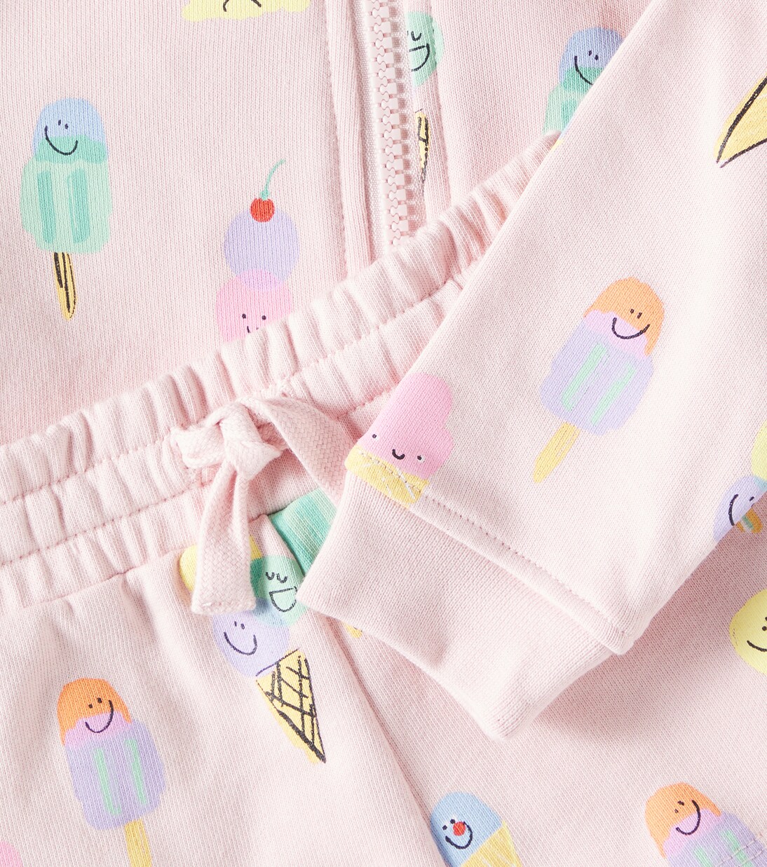 Baby cotton hoodie and sweatshorts set | Stella McCartney Kids