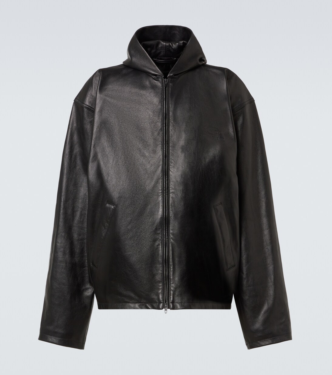 Hooded leather blouson | Balenciaga