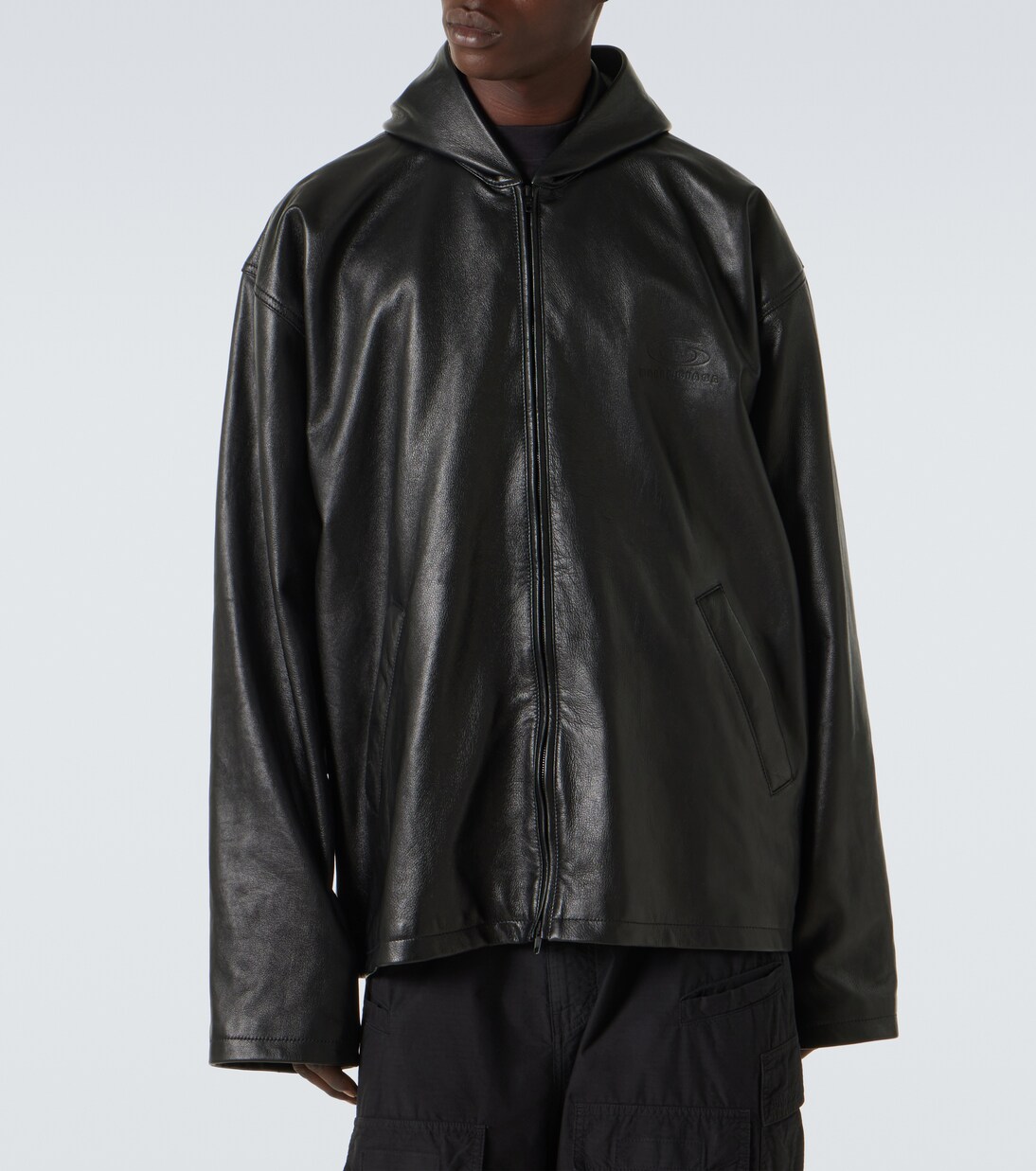 Hooded leather blouson | Balenciaga