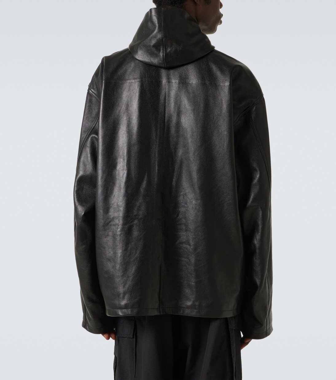 Hooded leather blouson | Balenciaga