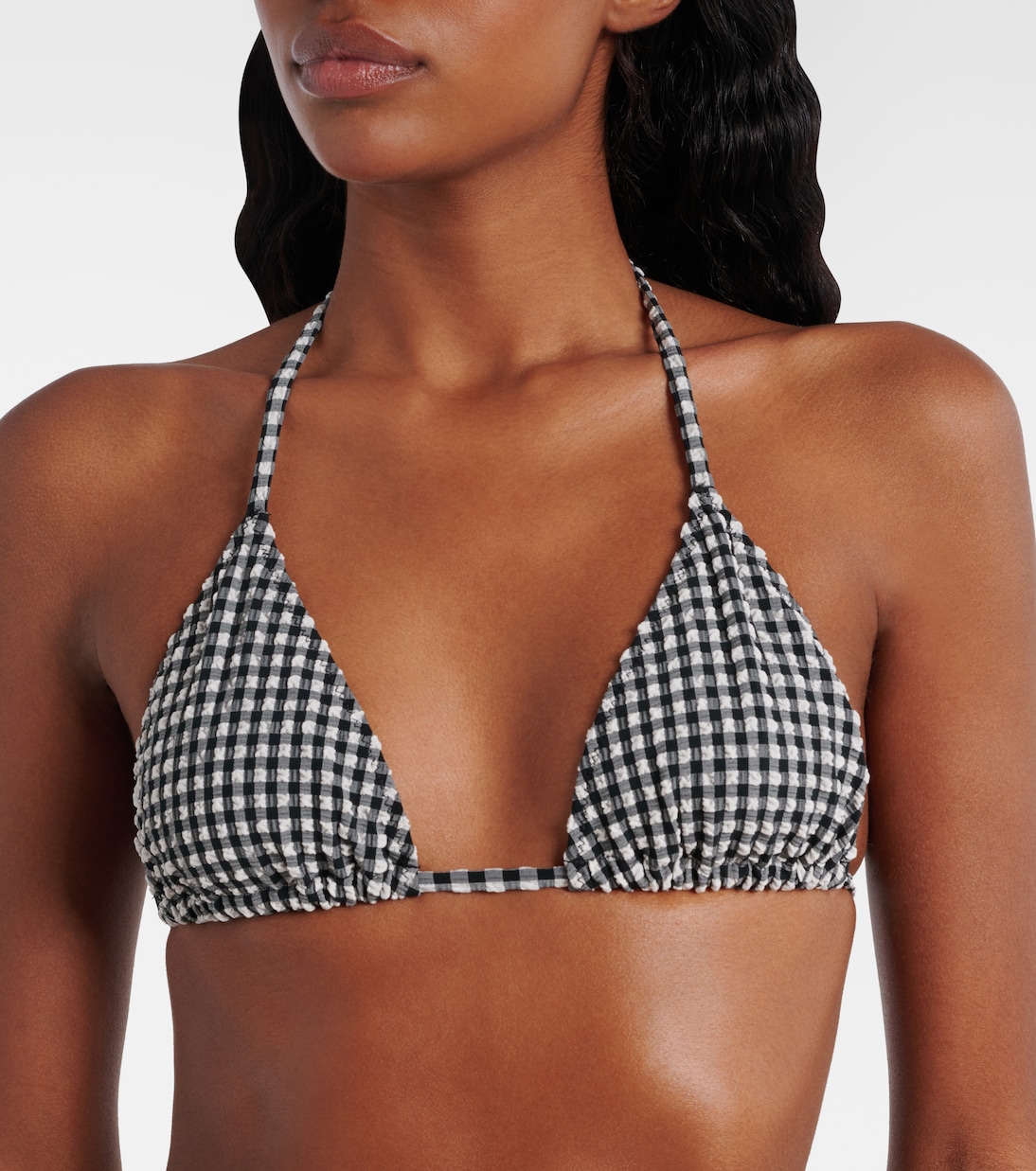 Bikini Sabrina aus Seersucker | Hunza G