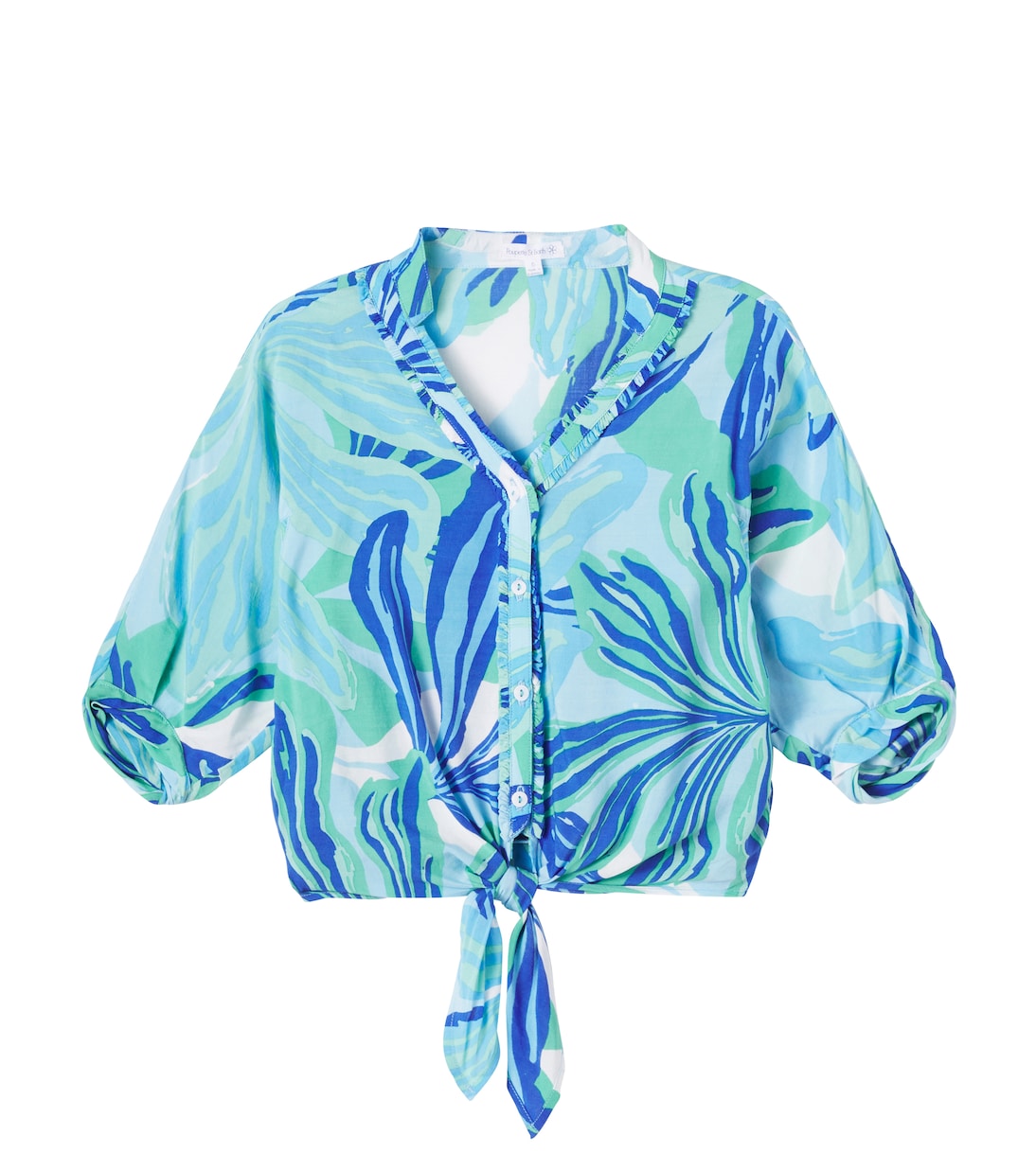Azia printed blouse | Poupette St Barth Kids