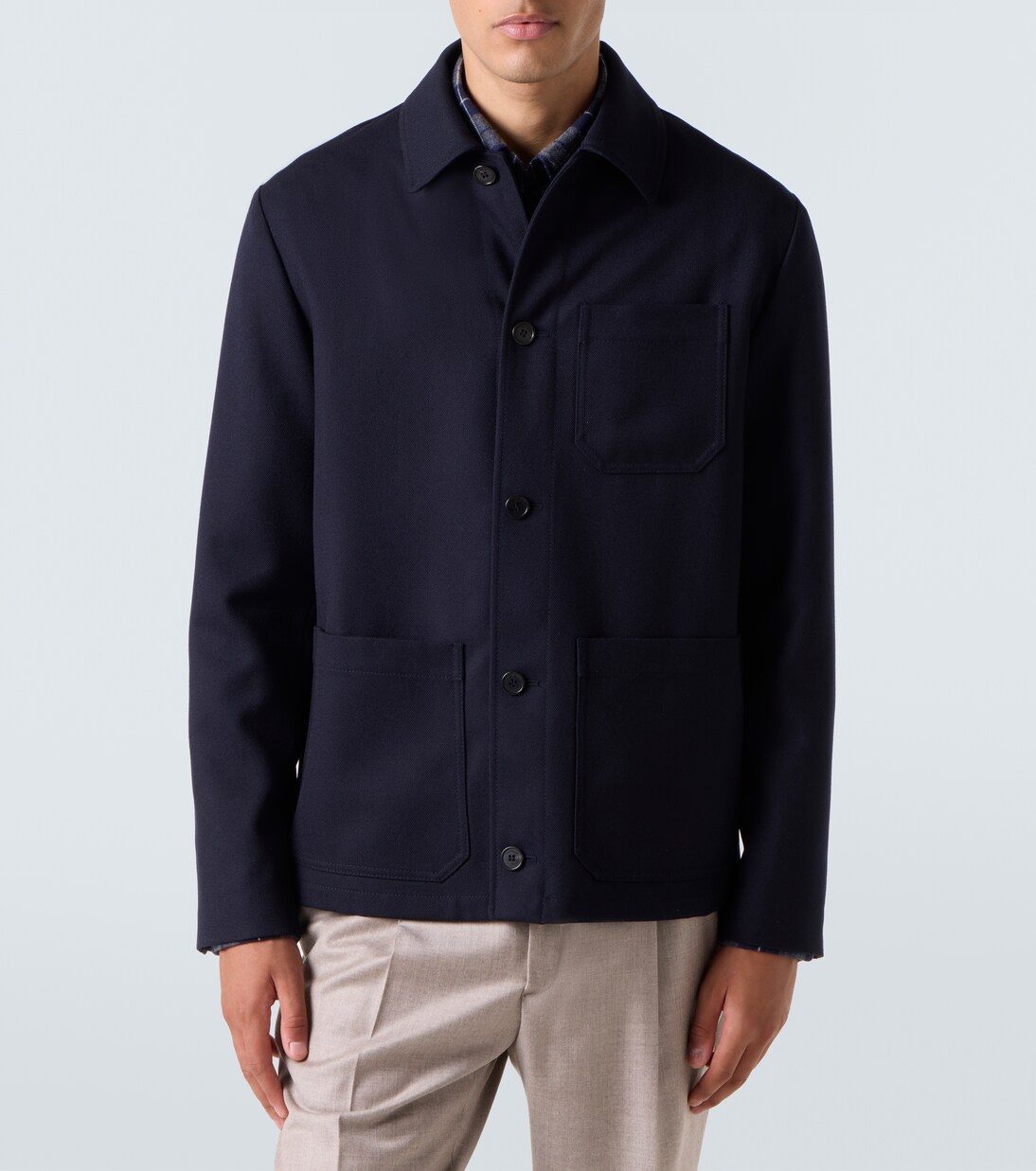 Virgin wool field jacket | Slowear