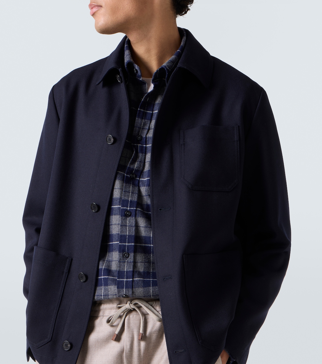 Virgin wool field jacket | Slowear