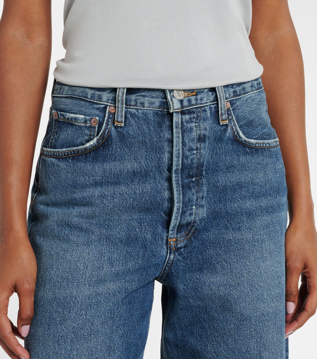 High-Rise Wide-Leg Jeans Dame | Agolde