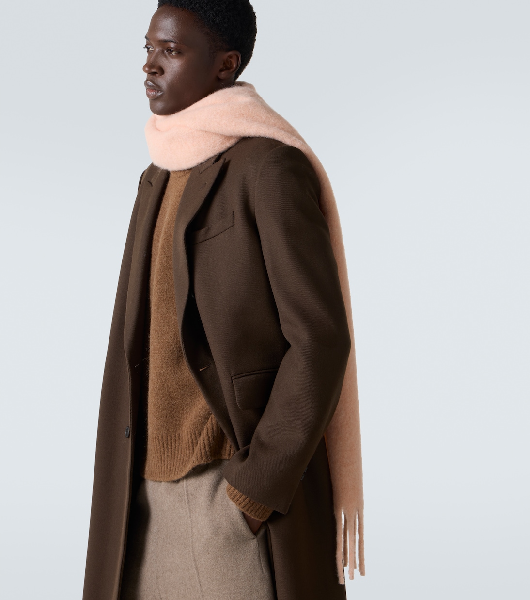 Ami de Cœur alpaca and wool-blend scarf | Ami Paris