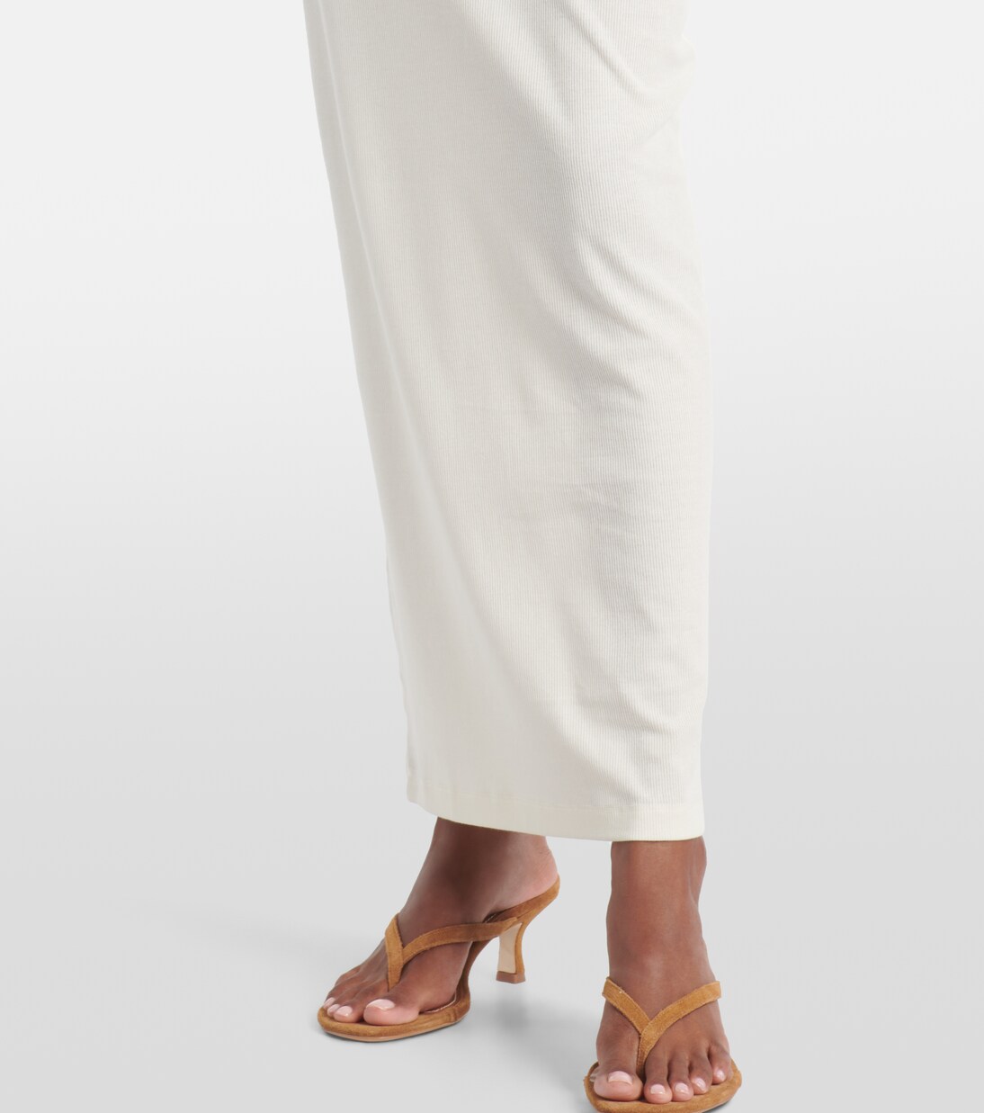 Robe longue en coton mélangé  | Wardrobe.NYC