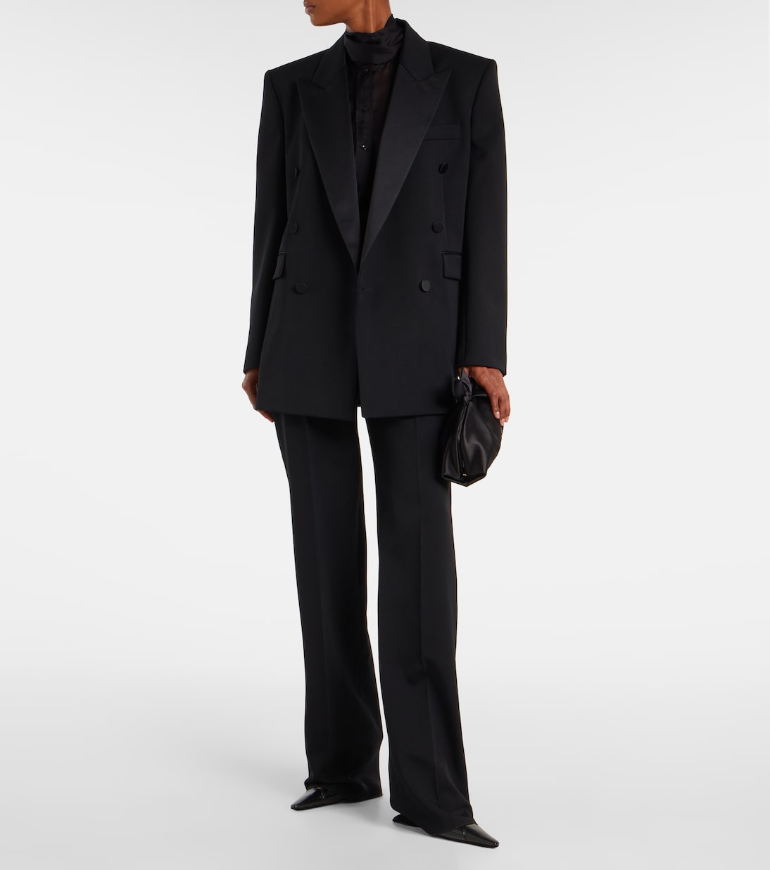 Bow Tie Small velvet clutch  | Aquazzura