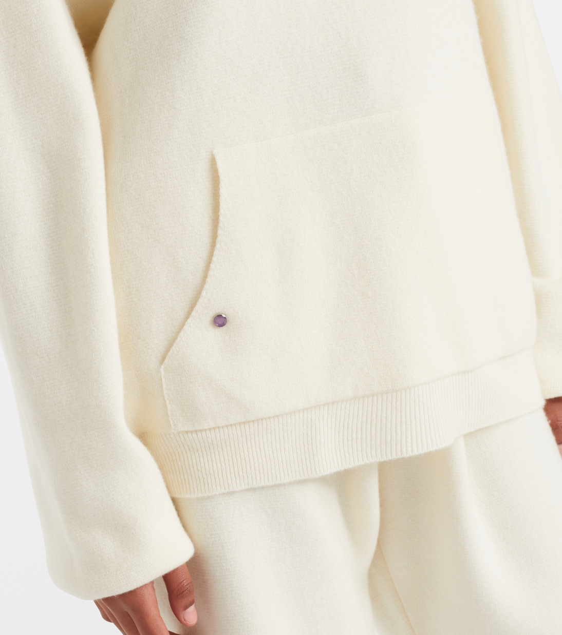Embellished cashmere hoodie | God's True Cashmere