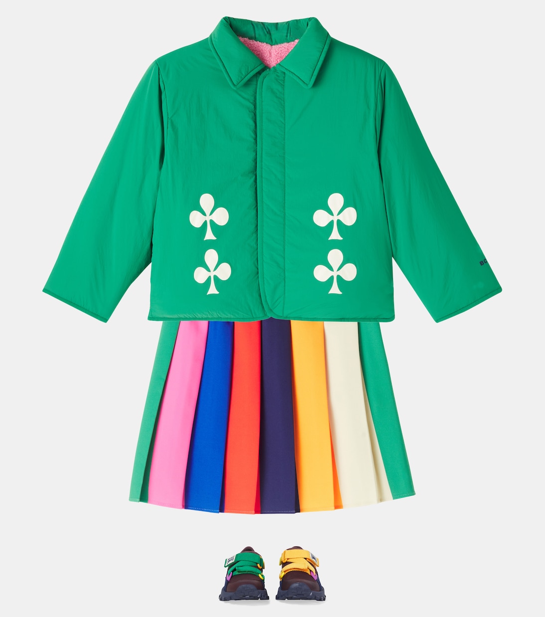 Wendbare Jacke Clover mit Teddyfleece | Bobo Choses