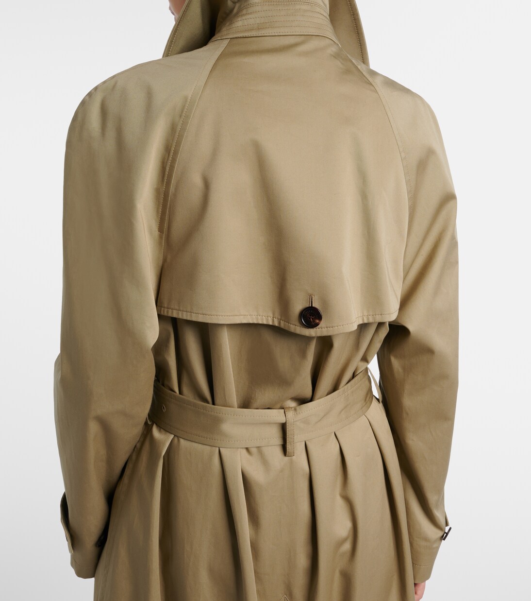 Cocoon cotton twill trench coat | Balenciaga