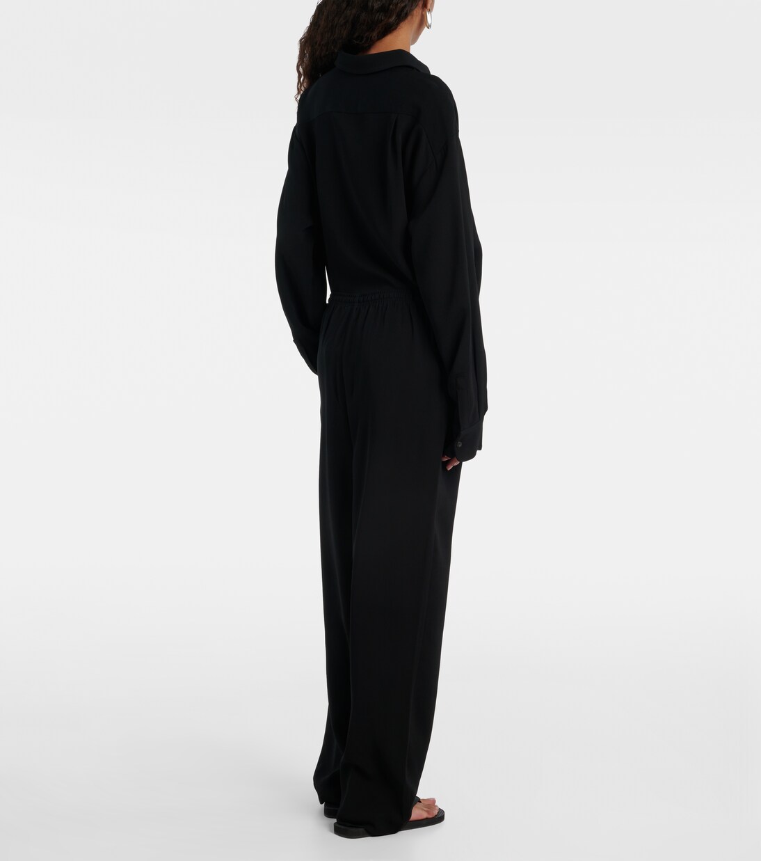 Pantalon droit Aurelia à taille haute | Asceno