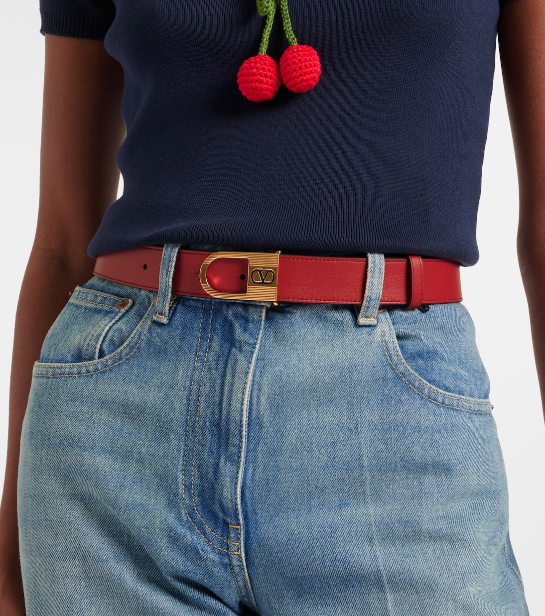 Gürtel VLogo aus Leder | Valentino Garavani